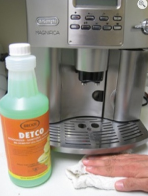 detco clean and disinfect coffee machine
